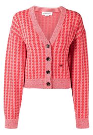 Victoria Beckham Cardigan con ricamo - Rosso