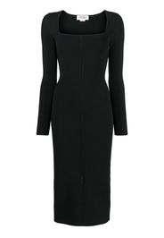 Victoria Beckham fitted square-neck dress - Nero