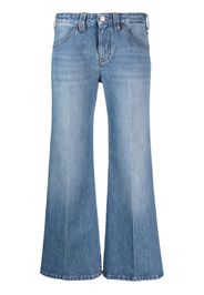 Victoria Beckham Edie California Wash mid-rise flared jeans - Blu