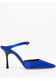 Victoria Beckham Jordy 90mm satin mules - Blu