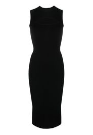 Victoria Beckham cut-out sleeveless midi dress - Nero