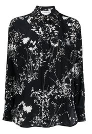 Victoria Beckham floral-print silk shirt - Nero