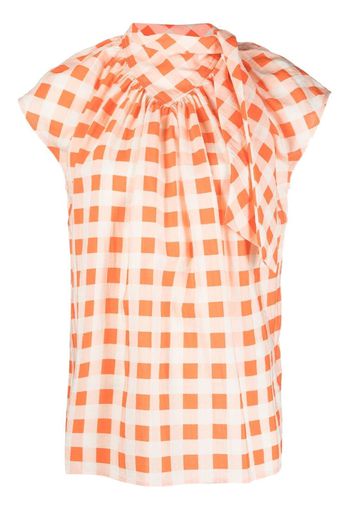 Victoria Victoria Beckham geometric-print blouse - Arancione