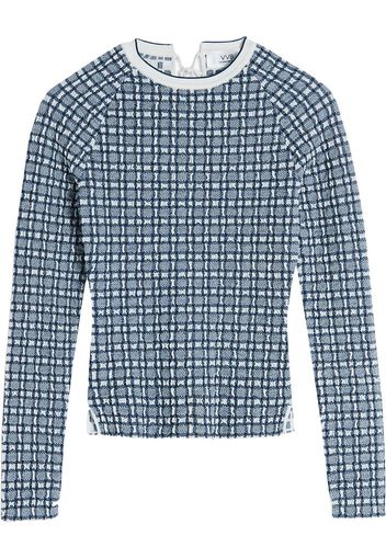 Victoria Victoria Beckham Maglione con effetto jacquard - Blu