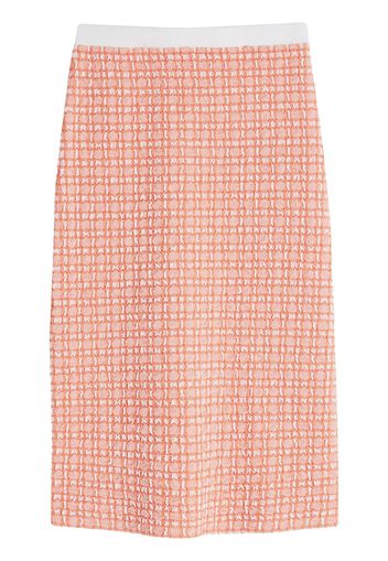 Victoria Victoria Beckham jacquard column midi skirt - Arancione