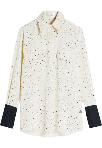 Victoria Victoria Beckham star-print cotton shirt - Bianco