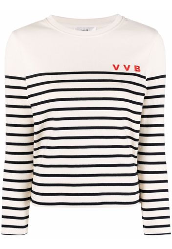 Victoria Victoria Beckham Top a righe - Bianco