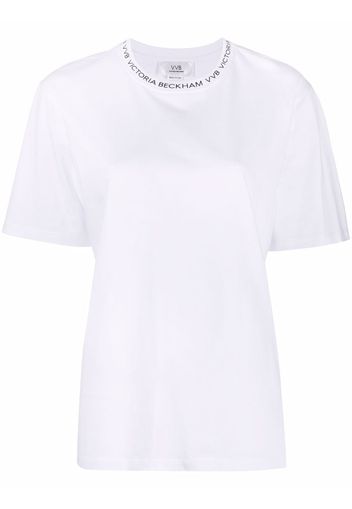 Victoria Victoria Beckham logo-print short-sleeve T-shirt - Bianco