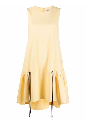 Victoria Victoria Beckham ruffle-hem poplin dress - Giallo