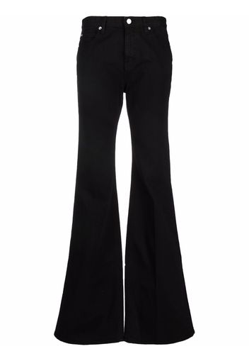 Victoria Victoria Beckham mid-rise flared-leg jeans - Nero