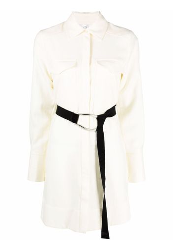 Victoria Victoria Beckham long-sleeve cotton shirtdress - Bianco