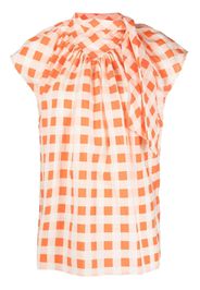 Victoria Victoria Beckham geometric-print blouse - Arancione