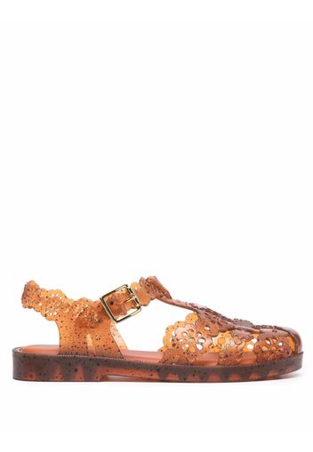 Viktor & Rolf x Melissa Possession Lace jelly sandals - Marrone