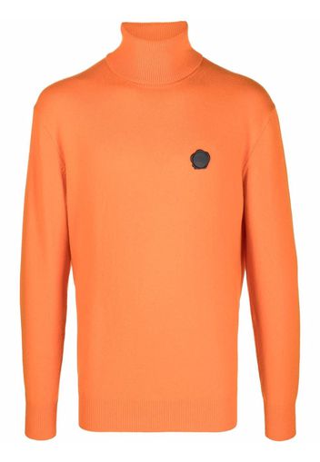 Viktor & Rolf roll-neck seal logo jumper - Arancione