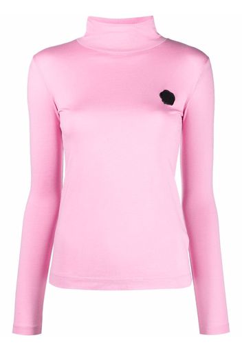 Viktor & Rolf signature seal turtleneck top - Rosa