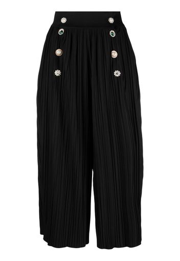 Viktor & Rolf pleated double-breasted culottes - Nero