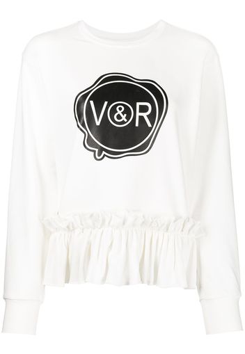 Viktor & Rolf Felpa Lazy Friday con stampa - Bianco