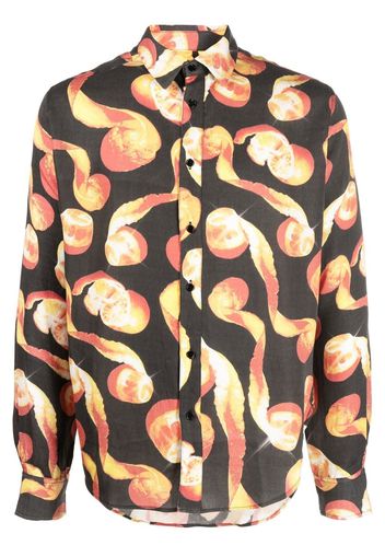 Viktor & Rolf graphic print long sleeve shirt - Nero