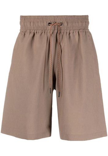 Viktor & Rolf drawstring-waist detail shorts - Marrone