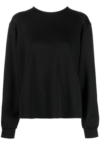 Viktor & Rolf bow-back long sleeves cotton T-shirt - Nero