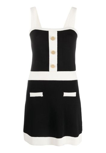 Viktor & Rolf square-neck knitted minidress - Nero