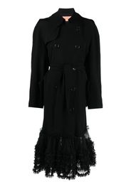 Viktor & Rolf Trench Fancy con ruches - Nero