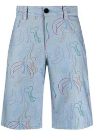 Viktor & Rolf all-over print knee-length shorts - Blu