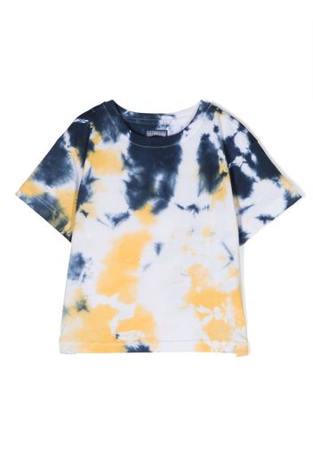 Vilebrequin Kids tie-dye print cotton T-shirt - Blu