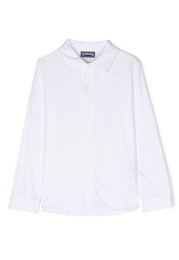 Vilebrequin Kids buttoned long-sleeve cotton shirt - Bianco