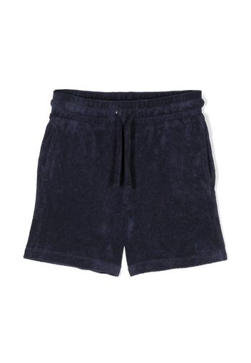 Vilebrequin Kids logo-patch organic-cotton shorts - Blu