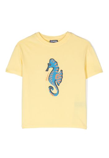 Vilebrequin Kids graphic-print cotton T-shirt - Giallo