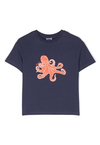 Vilebrequin Kids graphic-print organic-cotton T-shirt - Blu