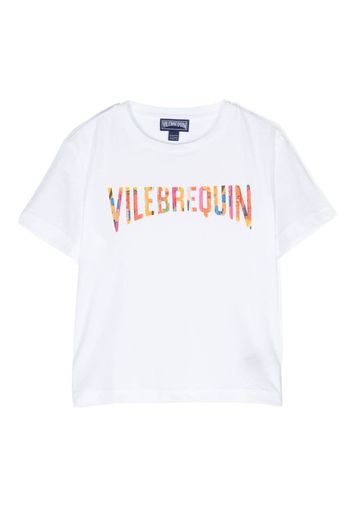 Vilebrequin Kids logo-print cotton T-shirt - Bianco