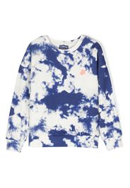 Vilebrequin Kids tie dye-print organic-cotton sweatshirt - Blu