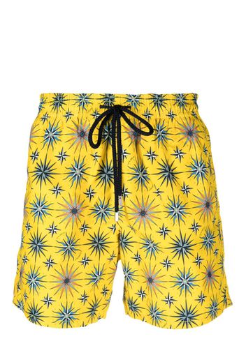 Vilebrequin star-print swim shorts - Giallo