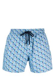 Vilebrequin Moorise turtle print swim shorts - Blu