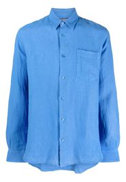 Vilebrequin Caroubis long-sleeved linen shirt - Blu