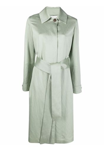 Vince belted long-sleeved coat - Verde