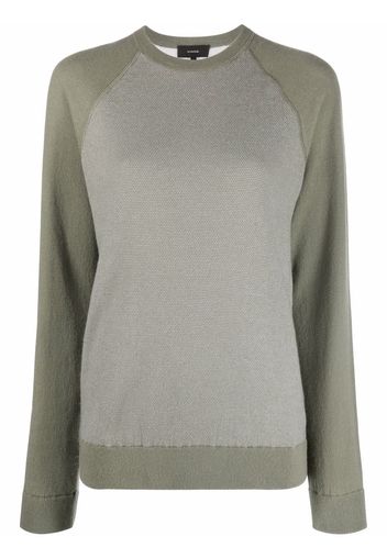 Vince colour-block knitted jumper - Verde