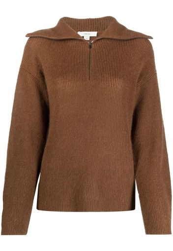 Vince half-zip pullover jumper - Marrone