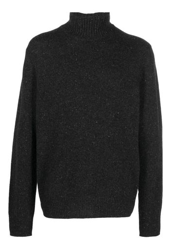 Vince speckle-knit roll-neck jumper - Nero