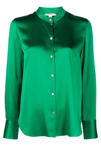 Vince Camicia con colletto alla coreana - Verde