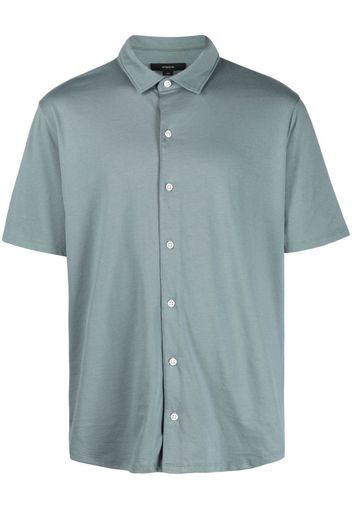 Vince button-up pima-cotton shirt - Blu