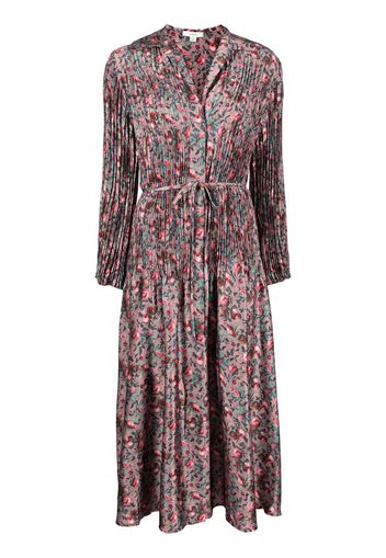 Vince Berry Blooms pleated shirt dress - Multicolore