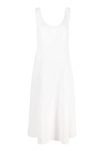 Vince scoop-neck midi dress - Bianco