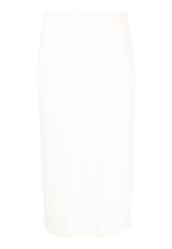 Vince textured cotton-blend skirt - Toni neutri