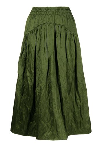 Vince crushed A-line skirt - Verde