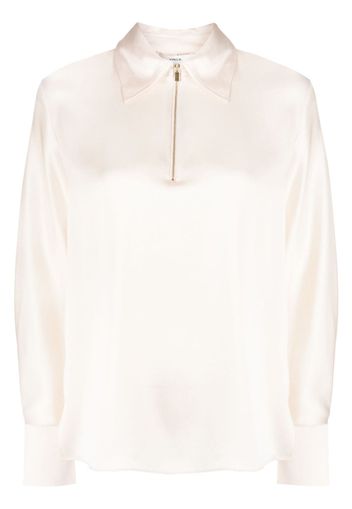 Vince silk long-sleeve blouse - Rosa