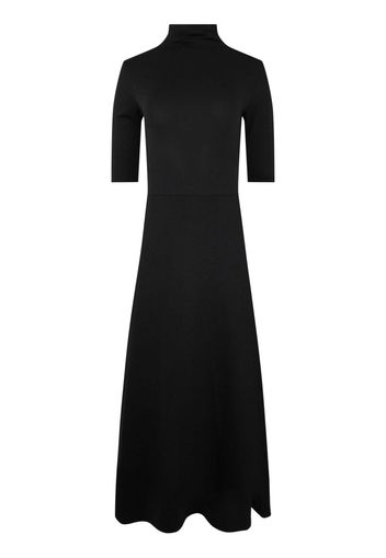 Vince roll-neck fine-knit midi dress - Nero