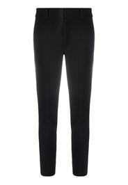 Pantaloni skinny crop a vita alta